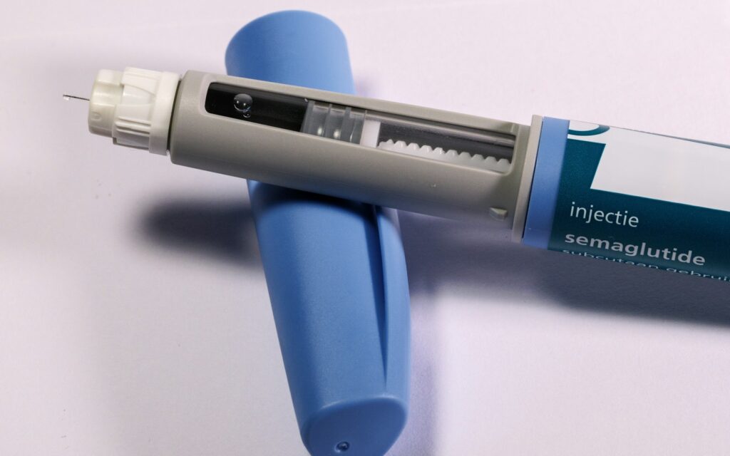 A semaglutide GLP-1 injection pen